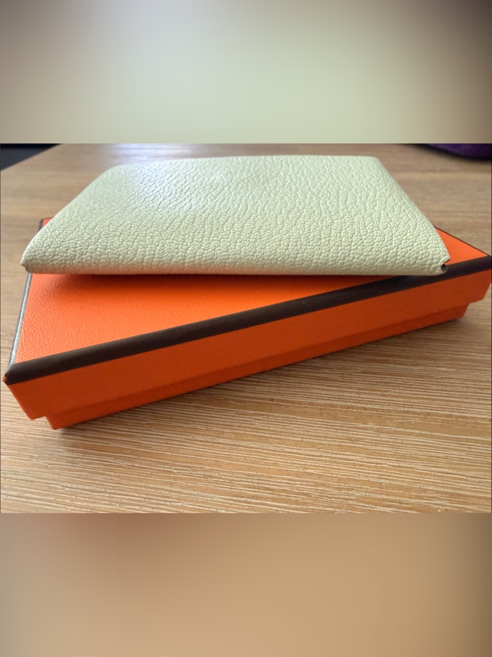 Hermes Calvi Verso Card Holder fizz/bleu zéphyr - Picture 5 of 6